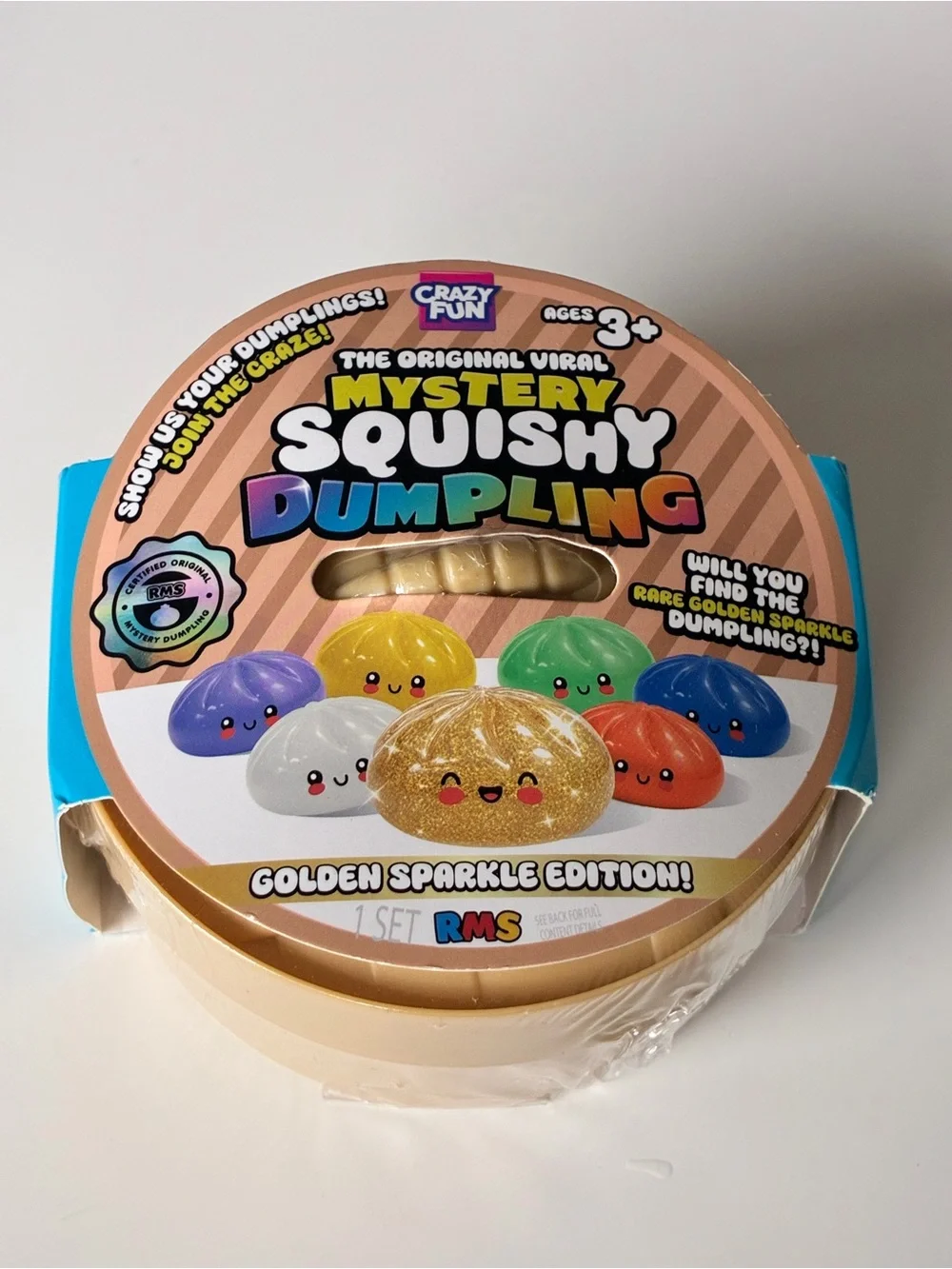 RMS Mystery Squishy Dumpling - Golden Sparkle Edition (Gold Confirmed) Unopened